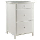 Winsome Wood Delta File Cabinet, White (10321)-Perfect for legal and letter sized files
