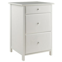Winsome Wood Delta File Cabinet, White (10321)-Perfect for legal and letter sized files