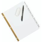 Avery 8 Big Tab Write & Erase Dividers- Gold reinforced holes provide added durability
