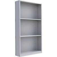 Metalware RK293 Boltless Shelving Unit, 4-Shelves, 48" x 18" x 88", Light Grey-Adjustable shelving system that provides high strength, yet economical storage capacity for your needs