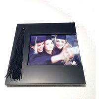Elegance Graduation Photo Frame, 5" x 7"-Graduation Hat photo frame h 5x7" with tassel.