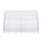 Deflecto Business Card Holder - 8 Compartments - Clear-Clear, Polystyrene