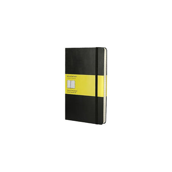 Moleskine Classic Black Hard Cover Large Squared Notebook, 5