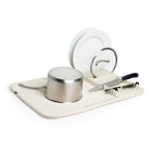 Umbra Udry Drying Mat, Linen-Linen + Fabric/Plastic