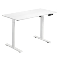 Uplite Sit Stand Height Adjustable Desk - White-Create instant active standing – this electric desk frame works on improving your workstyle. Easy up-and-down control provides height adjustment from 73- 121cm (28.7"-47.6"), allowing effortless shift from sitting to standing working position.