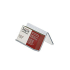 Azar Displays 2.5" x 3.75" x 3.5" Acrylic Easel Display, 10 Pack (515410)-Front lip 1"H
