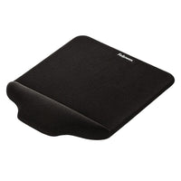 Fellowes PlushTouch Mouse Pad/Wrist Rest - Black-The Softest Place Your Wrists Can Rest