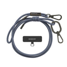 SwitchEasy MagEasy Strap Card with Detachable Neckstrap and Phone Lanyard - 6mm Strap - Riverside Blue-No need to compromise between form and function