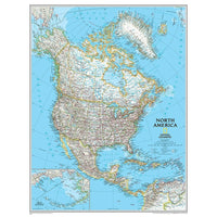National Geographic Maps North America Wall Map (NGMRE00620148)-Social studies