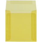 JAM Paper 6 x 6 Square Envelopes, Yellow Translucent Vellum, 50 Pack (PACV516I)-Blank interior for personalized message