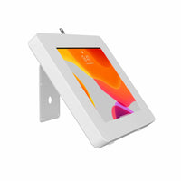 CTA Digital VESA Compatible Curved Stand and Wall Mount for Paragon Tablet Enclosures - White-Metal stand with durable white finish