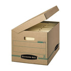 Bankers Box Enviro Stor Letter/Legal Storage Box - Brown Kraft - 25 Pack-Basic-duty construction is ideal for moderate stacking or for use with shelving. 