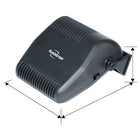 Koolatron 12V Auto Heater-Adjust 45 degree vertically or 90 degrees horizontally for maximum warmth