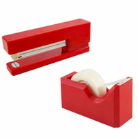 JAM Paper Office & Desk Sets, Stapler Tape Dispenser, Red (3378RE)-Colour: Red