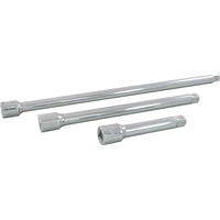 Gray Tools 3 Piece 1/2" Drive Chrome Extension Set, 5", 10" & 15"-Contains: 5", 10" & 15" Extensions.