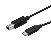 StarTech USB-C to USB-B Printer Cable, M/M, 10 ft (USB2CB3M)-Long 3-meter cable is ideal for flexible positioning of your peripheral devices