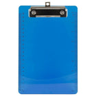 JAM Paper Small Plastic Clipboards, 6 x 9, Blue, 12 Pack-Dimensions: 6 x 9