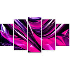 Designart Pink and Purple Ribbons Canvas Art Print, (PT3040-373)-Print