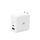 LBT Ultra Fast Mini 65W Dual-port GaN PD Wall Charger (45W + 12W) - White-Reducing our carbon footprint by 30% without sacrificing any power