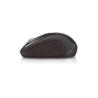 Basic Tech Wireless Mouse, Black-Contoured, comfortable design for both right and left handed operation