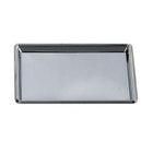 Elegance Nickel Plated Stainless Steel Rectangular Tray, 12" x 8" x 1"-Set Includes: 1 Piece