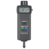 REED Instruments R7140 Combination Contact / Laser Photo Tachometer-Provides fast and accurate RPM measurements of rotating objects and surface speed measurements m/min (meter per min) and ft/min (feet per min)