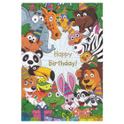 Rosedale 5-1/2" x 8" Juvenile Happy Birthday Greeting Cards And Envelopes, 12 Pack (15909)-Printed on premium uncoated card stock