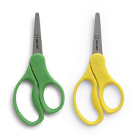 TRU RED 5" Kids Pointed Tip Stainless Steel Scissors - Straight Handle - 2 Pack-5" scissors for functional, everyday use