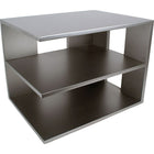 Victor Wood Corner Shelf Desk Organizer, Classic Silver (S1120)-Three shelves create perfect places for books, papers and folders