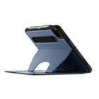 Zugu Alpha Case for 12.9" iPad Pro - 2021 - Blue-High Quality external matte synthetic blue leather