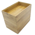 Cathay Importers Bamboo Stackable Rect Organizer 9"W x 6"D x 2"H - Natural - 4 Pack-Stackable, versatile, practical rectangular organizers