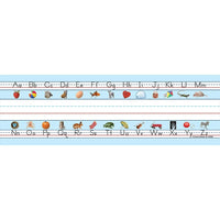 Carson Dellosa Nameplates 9-1/2" x 2-7/8" Alphabet, 216 Pack (CD-122006)-Design: Alphabet