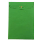 JAM Paper 6 x 9 Open End Catalog Envelopes with Clasp Closure, Brite Hue Green Recycled, 100 Pack (87923)-Size: 6" x 9"