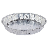 Luciano Round Aluminum Foil Cake Pans, 8.5 x 1.25 inches, Silver, 72 Pieces-Dimensions: 8.5"D x 1.25"H in dimensions