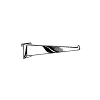 Wamaco 14" Gridwall Shelf Bracket, Chrome, 10 Pack-Ideal for glass, wood and melamine shelves for product display
