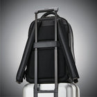 Samsonite Classic Leather Backpack 15.6", Black-Full-sized deluxe backpack, fits up to 2 laptops.
