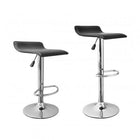 Nicer Furniture Air Lift Adjustable Metal Barstool - Black - 2 Pack-Set of 2 contemporary stools, air lift design for seat height of 24 to 30 Inch