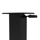 Kanto SX26 22" Tall Fillable Speaker Stands with Isolation Feet - Black-Dedicated cable management channel to conceal cables and hide speaker wire