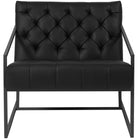 Flash Furniture HERCULES Madison Series Black Leather Tufted Lounge Chair-Transitional Style