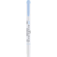 Zebra Mildliner Double Ended Highlighter - Soda Blue-Soda Blue
