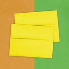 JAM Paper A6 Invitation Envelopes, 4.75 x 6.5, Brite Hue Yellow Recycled, 1000 Pack (94531B)-Opening: Booklet