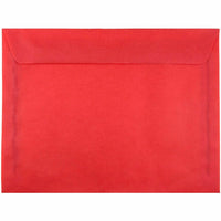 JAM Paper 9" x 12" Booklet Catalog Translucent Vellum Envelopes - Primary Red - 25 Pack-Colour: Primary Red 