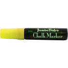 Marvy Uchida Jumbo-Point Liquid Chalk Markers - Erasable - Dustless - Neon Yellow - 2 Pack-Quantity: 2 per pack