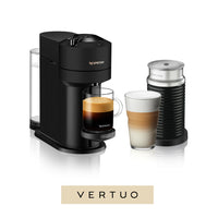 Nespresso Vertuo Next Coffee and Espresso Machine by De'Longhi with Aeroccino - Matte Black-Versatile cup sizes: One Nespresso coffee machine for 5 coffee sizes: Carafe Pour-Over Style, Mug/Coffee, Gran Lungo, Double Espresso and Espresso, via 4 different coffee pod sizes.