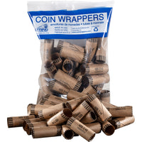 Paper Coin Tube, Dollars, 36 Pack-Organize your loose change