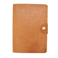 Ashlin Porchia Medium Journal With Snap, Tan (P9088-18-08)-Luxurious lined interior.