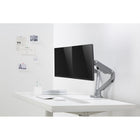 Uplite up to 32" Dual Monitor Mount with Mechanical spring Fully Adjustable Articulating Stand, Sliver (UPMM32MA)-Heavy-duty and sleek design with use of premium grade Aluminum and Steel materials. Each arm has 17.6 Lbs weight capacity