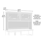 Sauder 433683 Aspen Post Large Hutch - Pebble Pine-9