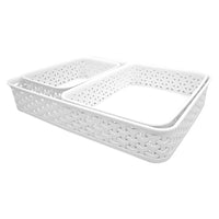 Curver My Style Baskets - White - 3 Pack-Capacity: 5.6L, 3.1L, 1.7L