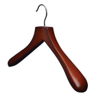 Eddie’s Hang-Up Display Ltd. Wide Shoulder Contoured Wooden Hanger, Cherry, 12 Pack-Dark cherry satin finish